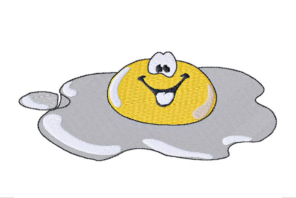 Funny Egg Embroidery Design