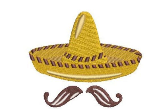 Sombrero Hat with Moustache
