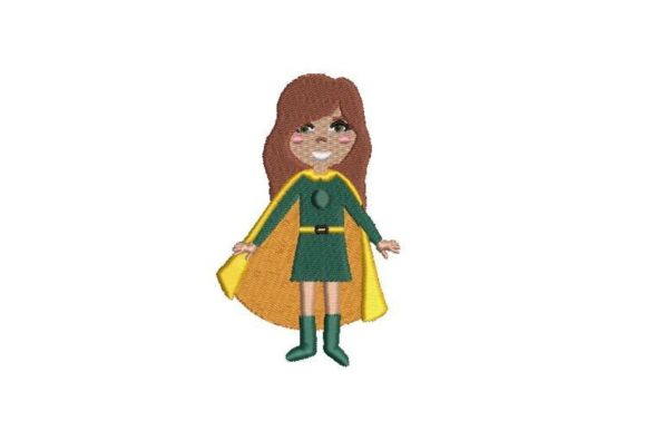 Superhero for Girls: A Unique Embroidery Design
