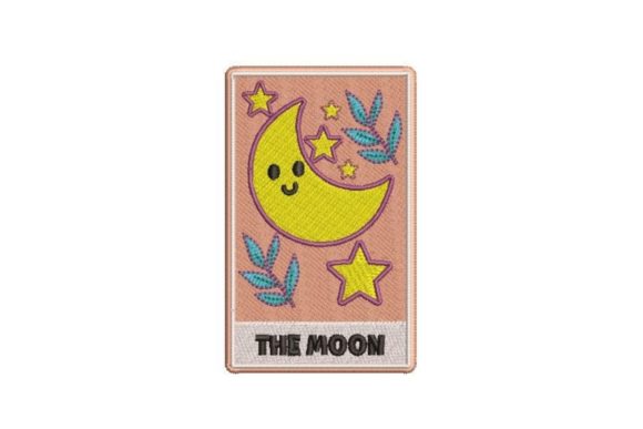 The Moon Kawaii Tarot Card